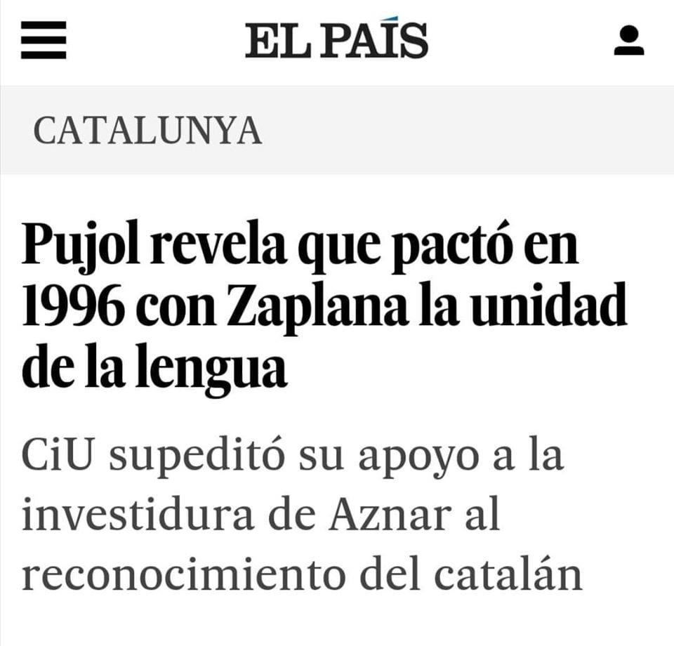 El Pacte de Reus en el diari nacional "El País"