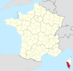 Situació de Còrsega del Sur