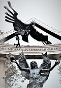 Arcàngel Gabriel en la Plaça de la Llibertat, Budapest
