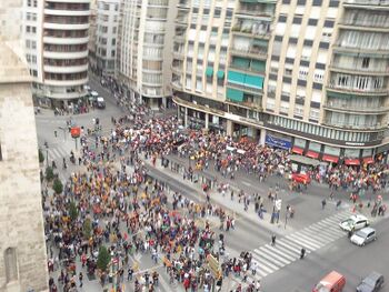 Manifestació dia 9 de maig de 2009 per els paissos catalans i la TV3 organisada de ACVP en Valéncia