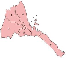 Regions d'Eritrea.