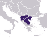 Vores aproximades de la província de Macedònia, durant la dominació romana