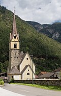 Mezzaselva, l'iglésia: Pfarrkriche Sankt Martin